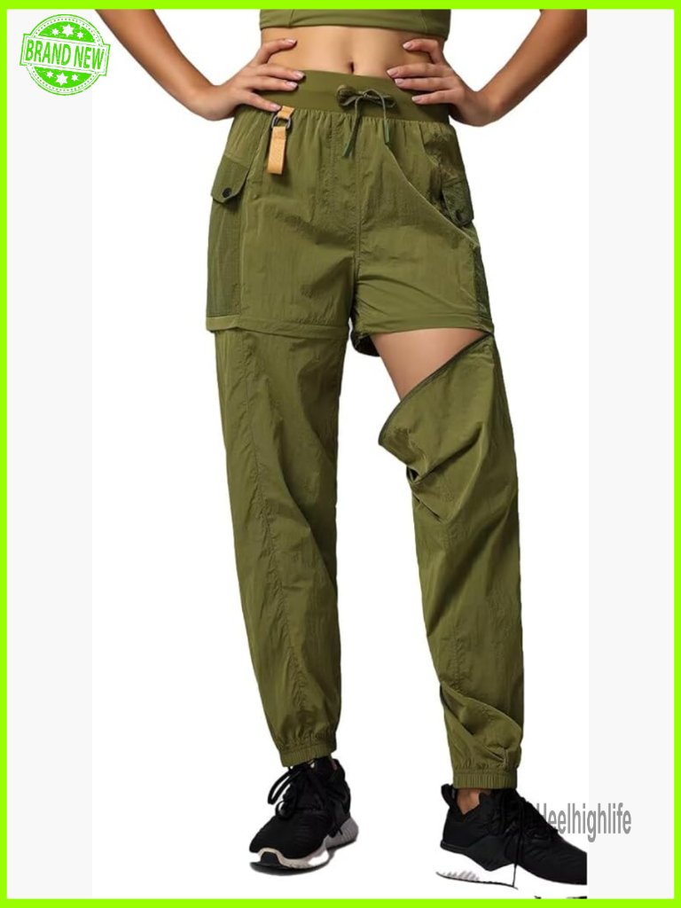 Women's Waterproof Convertible Hiking Cargo Pants Quick Dry Zip Off